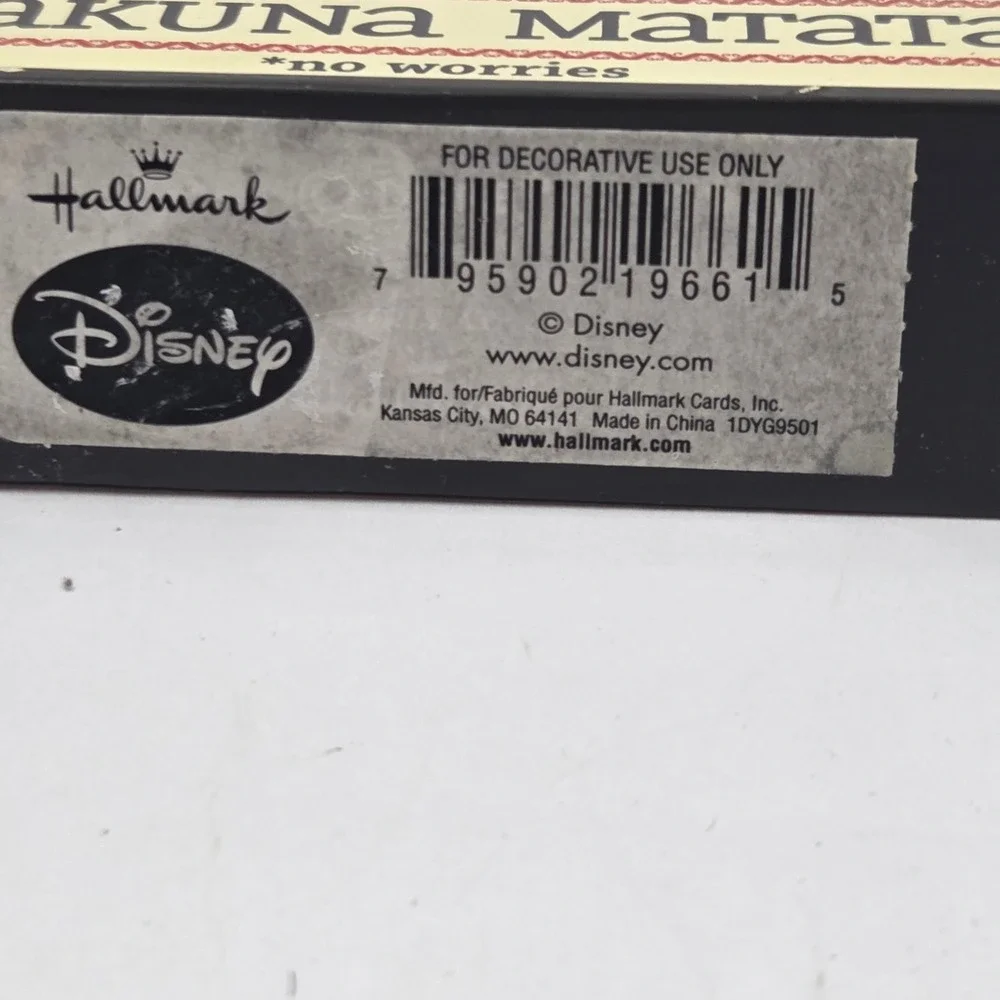 Disney Lion King Hakuna Matata Table Decor Hallmark Simba Pumbaa‎ Timon...